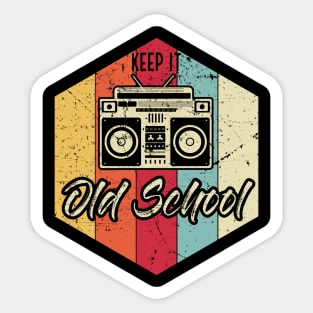 Keep It Old School Hip-Hop Rap Hip-Hopper Sticker